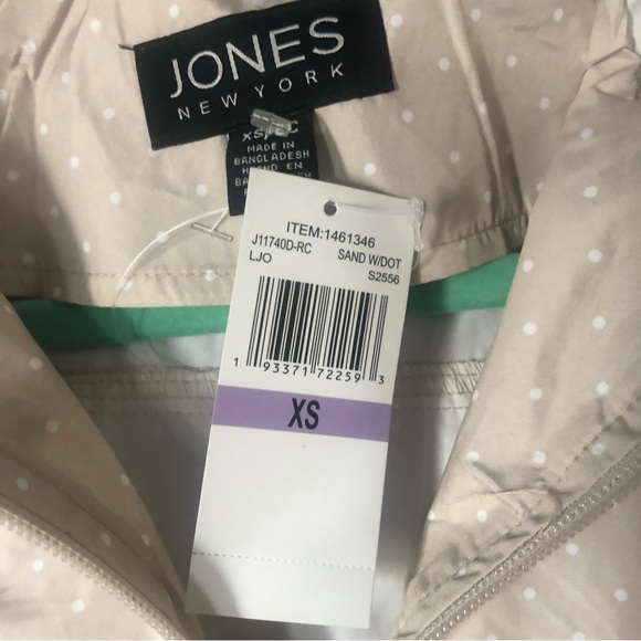 Jones New York Polka Dot Rain Jacket - Picture 7 of 8